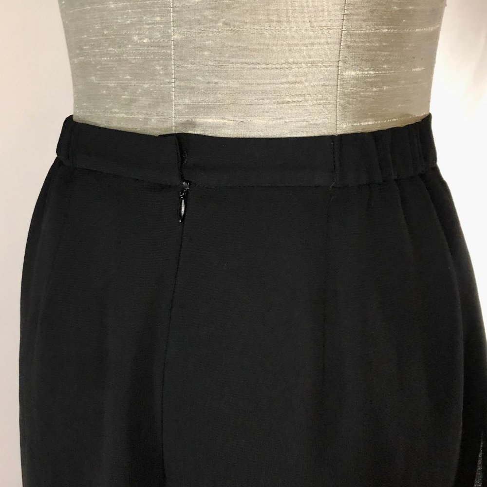 Metaphor Unique Semi Sheer Black Dress Pants - Picture 6 of 11